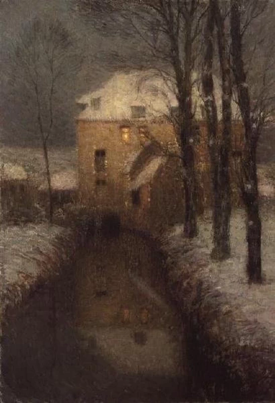 Henri Le Sidaner - 240, Una casa in inverno